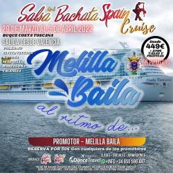 Bachata Spain Cruise (reserva) con MELILLA BAILA