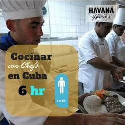 Curso de cocina en Cuba con chef 6h